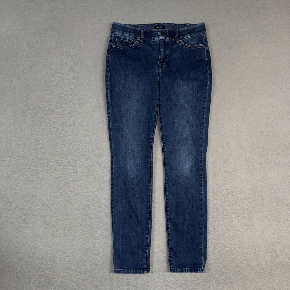 NYDJ Jeans Womens Small Blue Alina Leggings Lift Tuck Waist Match Stretch Denim